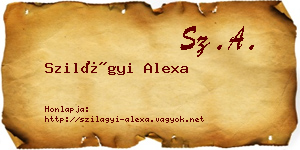 Szilágyi Alexa névjegykártya